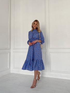 Сукня "Муслін" блакитна в квіточки